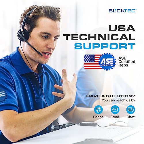 BLCKTEC 420 Bluetooth OBD2 Scanner Diagnostic Tool - Vehicle Code Reader for Car - Clears Check Engine Light - Comes with Premium OBD App On IOS & Android - Works For All Cars 1996 & Newer - size: Screen Size 1.8"