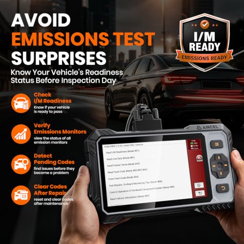 ANCEL FX6100 Bidirectional Scan Tool, Full System Scanner with 15+ Reset | Diagnostic Scanner with Brake-pad/Battery/ABS/TPMS/Steering Angle/Injector Coding, CAN FD & FCA AutoAuth Lifetime Free Update