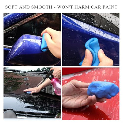 KVAEY 2PCS Car Clay Bars, 100g Premium Grade Magic Clay Bar for Auto Detailing Washing, Damage Free No Scratch Clay Bars Cleaner for Vehicle Paint Surface Glass, Car Accessories - color: 2 PCS