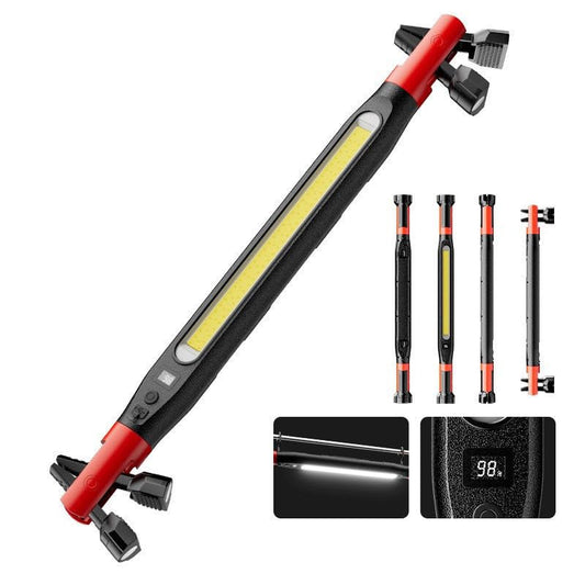 2026 Magnetic LED Work Light, Rechargeable Under Hood Light Bar with Clip, 2500LM Super Bright Portable Light for Car Repair Garage Workshop Emergency Use, Cordless Inspection Tool (1)