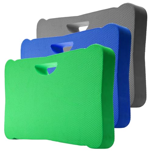 ZENFUN 3 Pack Kneeling Mats, Heavy Duty Thick Foam Kneeling Pad, Shock Absorbent Pads, High Density Premium Kneeling Pads for Yoga Exercise, Foam Kneeler Mat Garden Cushions, Water Proof