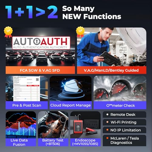 Autel MaxiSys MS909 Intelligent Scanner: 2026 MS909 Same as Ultra MS919, Up of MS908S PRO II Elite II PRO, Motor TruSpeed Repair as Ultra S2, Topology 2.0, ECU Programming, 40+ Resets, 3K+ Test