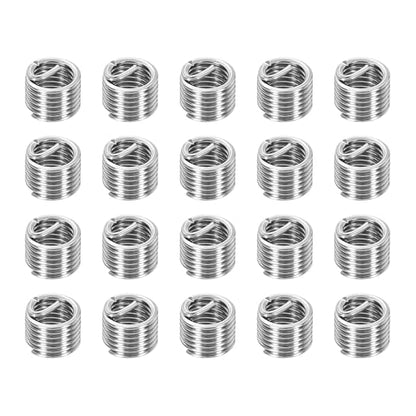 PATIKIL Wire Thread Inserts M3x0.5 Metric 1.5D 4.3mm, 20Pcs 304 Stainless Steel Helical Coiled Wire Screw Threaded Sleeve Sheath for Mechanical Equipment Automotive Repairs - size: M3x0.5, 4.3mm