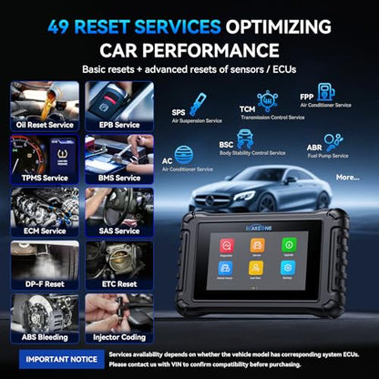 UR800 Bidirectional Scan Tool for Most Cars Full System Diagnostic Scan Tool 50 Resets All Active Test Car OBD2 Scanner TCM/ECM/Crank Relearn CAN FD AutoVIN 4-in-1 PIDs ECU Coding Free Update