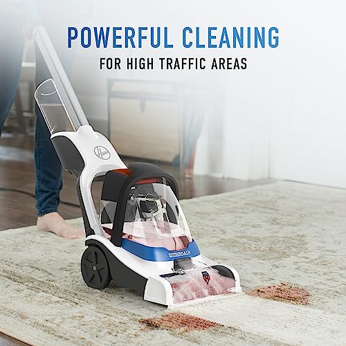 Hoover PowerDash Pet Compact Carpet Cleaner Machine, Lightweight Design, HeatForce Fast Drying, Antimicrobial Brush Roll, Pair with a Hoover Carpet Cleaner Solution - style: PowerDash Pet