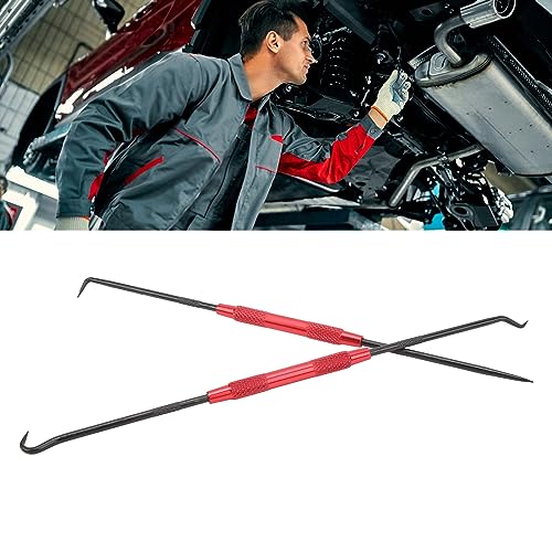 2 Pcs Hook Pick Set, Carbon Steel O Ring Pick Tool Precision Pick Set Efficient Fast Oil Seal Puller Easy Grip O Ring Removal Tool Automotive Tools for Cars