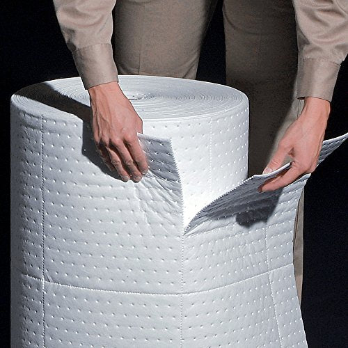 PIG Oil-Only Absorbent Mat Roll | Heavyweight | Absorbs 32.4 gal per roll | 150' L x 24" W | MAT424 - size: 24" x 150'