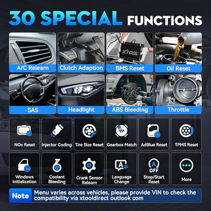 XTOOL D6S OBD2 Scanner Diagnostic Tool, 2026 Car Scanner with 30 Resets, All System Scan Tool with FCA & CAN FD, ABS Bleed, Gearbox Match, Crank Sensor Relearn, Lifetime Update, Upgraded of D5S