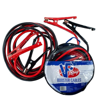 Heavy Duty Jumper Cables VP Racing - 16 ft. 6 Gauge for Car Battery Automotive Booster Cables With Vice Clamps for Jump Starting Dead or Weak Batteries with Carrying Bag Included - Cars, Trucks, SUVs