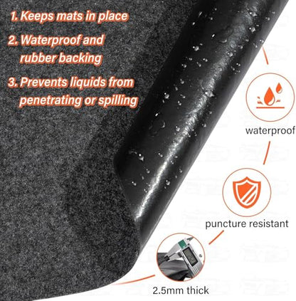 22 x 8.8FT Extra Large Garage Floor Mat,Absorbent Oil Spill Mat | Waterproof Backing Garage Mat Premium Oil Leaks,Reusable,Washable,Protects Floor from Spills,Drips,Splashes and Stains - size: GFM-22 x 8.8FT