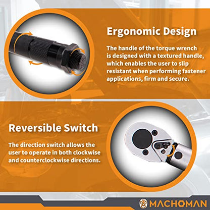 MACHOMAN Ratchet Torque Wrench Set (TQW304) - style: TQW304