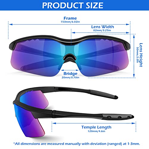 OXG 12 Pack Safety Glasses, ANSI Z87.1 Impact Resistant Anti-Scratch Safety Goggles for Men Women Youth - color: Mirrored