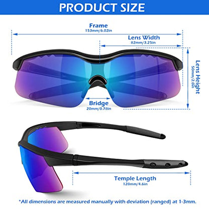 OXG 12 Pack Safety Glasses, ANSI Z87.1 Impact Resistant Anti-Scratch Safety Goggles for Men Women Youth - color: Mirrored