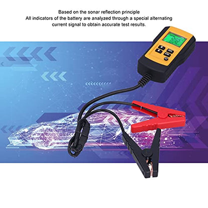 Battery Tester, AE300 Digital Battery Analyzer LCD Car System Analysis, NonDestructive Battery Indicator Tester for 12V Battery