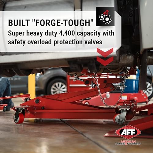 AFF Transmission Jack - Low Profile Manual Hydraulic Transmission Floor Jack (Available in Multiple Capacities) - size: 4400 lbs Capacity