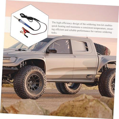 Electric Soldering Iron Kit with Clips Durable High-efficiency Welding Tool for Automotive and Outdoor Use Cord for Diy Projects and Repairs