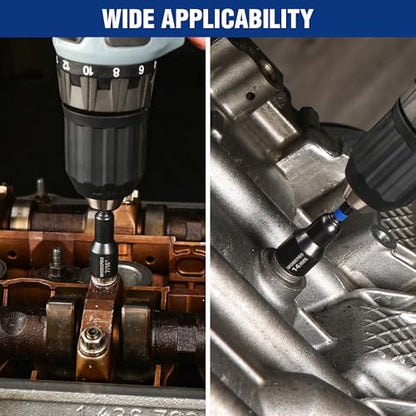 WORKPRO 12-Piece Magnetic Nut Driver Set, Premium Impact Power Hex Nut Driver Drill Bit Master Kit, SAE (1/4" to 9/16") and Metric (6-14mm), 1/4" Hex Shank and Quick-Change, Cr-V Steel - size: 12PCS Magnetic Nut Driver Set