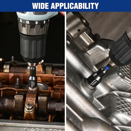 WORKPRO 12-Piece Magnetic Nut Driver Set, Premium Impact Power Hex Nut Driver Drill Bit Master Kit, SAE (1/4" to 9/16") and Metric (6-14mm), 1/4" Hex Shank and Quick-Change, Cr-V Steel - size: 12PCS Magnetic Nut Driver Set