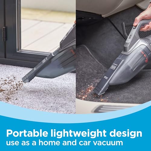 BLACK+DECKER 20V dustbuster Small Vacuum Cleaner Portable Vacuum Hand Held Cordless for Home and Car, Includes Rechargeable Battery (BCHV001C1) - style: Handheld Vacuum Kit