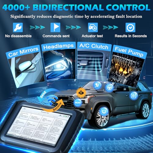 XTOOL IP919 AI-Assisted Diagnostic Scanner for Car, 2026 Topology Mapping Bidirectional Scan Tool, ECU Coding,8-Core Processor, 10*Faster, 51+ Resets, All System OBD2 Scanner, 3-Y Free Update