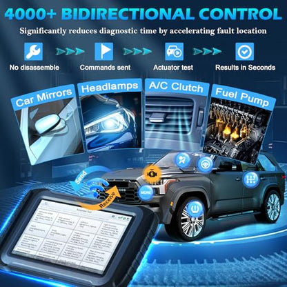 XTOOL IP919 AI-Assisted Diagnostic Scanner for Car, 2026 Topology Mapping Bidirectional Scan Tool, ECU Coding,8-Core Processor, 10*Faster, 51+ Resets, All System OBD2 Scanner, 3-Y Free Update