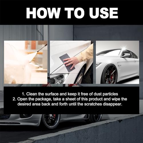 Nano Sparkle Cloth Car Scratch Remover with Scratch Repair Paste,Upgraded Nano Sparkle Cloth for Cars Scratches,Miracle Nano Cleaning Cloth Scratch Remover for Deep Scratch Repair on Car Paint