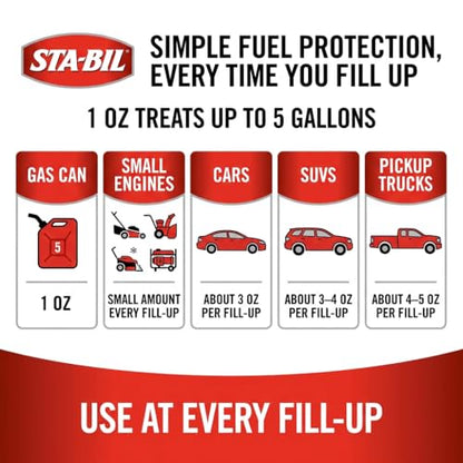 STA-BIL In-Season Protection Fuel System Treatment & Injector Cleaner, 10oz | Treats 50 gallons. Cleans fuel systems and injectors while helping protect against corrosion and ethanol damage. - size: 10 Fl Oz (Pack of 1)