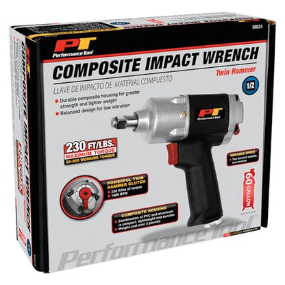 Performance Tool M624 1/2-Inch Composite Impact Wrench - size: 1/2" Composite