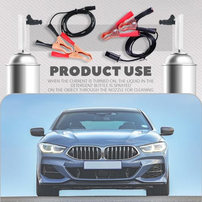 Fuel Injector Cleaner Kit, Universal Fuel Injector Flush Cleaner Adapter DIY Cleaning Tool Kit with Test Lead, for Car Fuel Injector Tester Fuel Pump Pressure Test