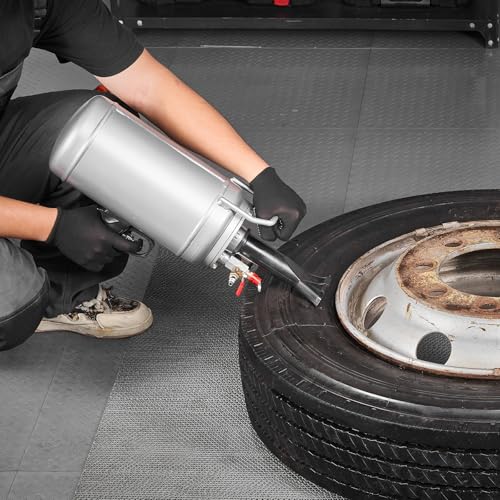 VEVOR Portable Tire Bead Seater, 1.6 Gal / 6 L Air Bead Blaster, Handheld Tire Inflator Tool, 87-116 PSI Operating Pressure, Trigger Seating Inflator for Car, Compact SUV, Light Truck, E-Bike, RV, ATV - size: 1.6 Gal / 6 L