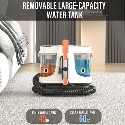 Starrybot Portable Carpet & Upholestery Cleaner Machine for Pets, Spot, Stain,Couch Cleaner Machine with 18Kpa Powerful Suction,Car/Auto Detailer(white) - color: White