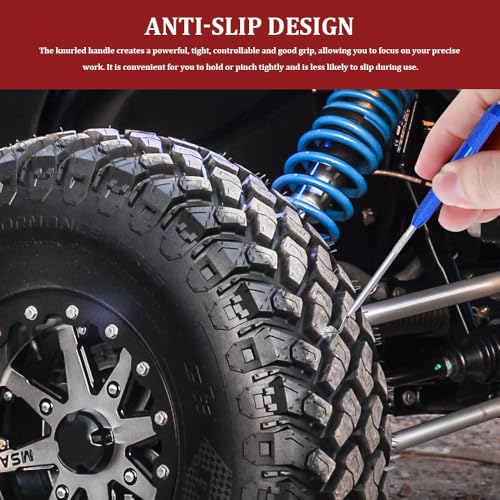 2PCS CarbonSteel Hook Tool and Pick Set, Seal Puller, O Ring Pick Set and Hook Tool, Universal Car Accessories Mini Precision Hooks Puller Remover Compatible with Most Cars