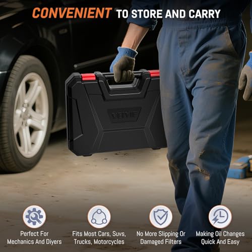 8-Piece Oil Filter Wrench Set, Oil Filter Removal Tool Cover 2-3/4" to 5-1/4", 9" & 12" Adjustable Oil Filter Pliers, Universal 3-Jaw Fuel Filter Wrench & Adapter for Car, Truck, Motorcycle - style: 8-Piece Universal Oil Filter Wrench Set