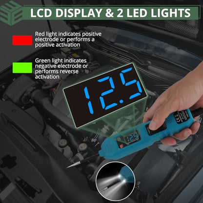EYPINS Automotive Power Circuit Probe Tester - Pro DC 6V 12 V 36V Automotive Circuit Breaker Finder,Voltage/Continuity/Short/Open Circuit Detection Multifunctional with Test Light