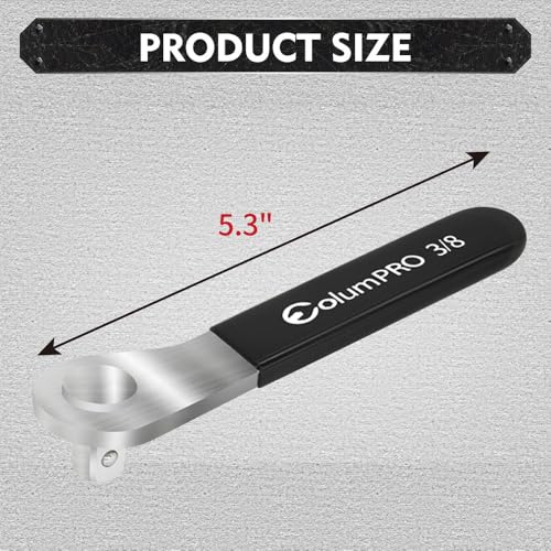 Low Profile Socket Lever, 3/8” Drive Breaker Bar, Extra Low Profile Stubby Wrenches Set, Non-Ratcheting, Great for Boats, RV, Off Road Vehicle - style: 3/8"