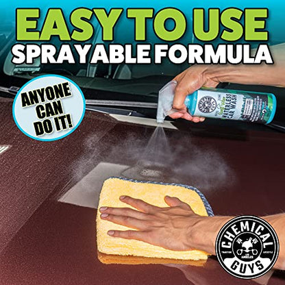 Chemical Guys, Swift Wipe Waterless Car Wash Spray, High Lubrication, 16 oz | Spray and wipe to clean and shine paint, glass and wheels with no water, a slick gloss for quick washes anywhere - size: 16 Fl Oz (Pack of 1)