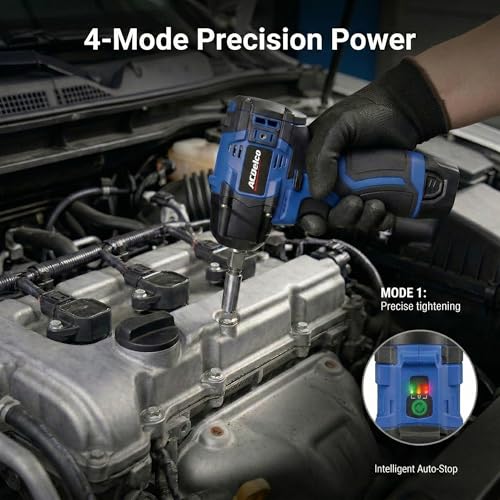 ACDelco G12 Series 12V Brushless 3/8 inch Cordless Impact Wrench 140 ft-lbs 190 Nm Max Torque 3600 RPM 4-Mode Intelligent Control Compact Body Bare Tool Only ARI12186-3T