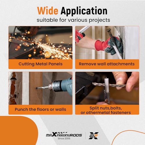 maXpeedingrods Air Hammer Kit, 25 PCS Multi-functional Pneumatic Hammer Piece Chisel Set, 2100 BPM Ball Joint Separator Set, Air hammer Bits, Quick Change Retainer Air Hammer with Shovel Heads