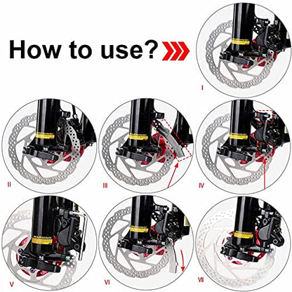 Rotor Truing Fork Bike Disc Alignment Tool Bicycle Brake Wrench,Bike Disc Brake Pad Adjustment Alignment Tool Gap Regulator,3 Slot Depths,Strong,Easy to Carry and Use - style: 2pcs Gap Regulators
