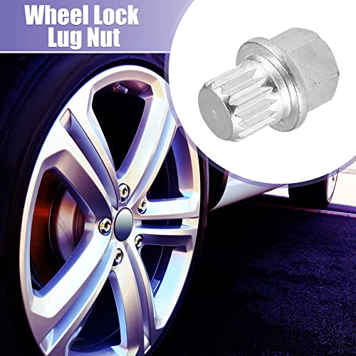 X AUTOHAUX ABC5/16PT Wheel Lock Lug Nut Anti Theft Wheel Lock Nut Screw Removal Key for VW for Audi - size: 5/16PT