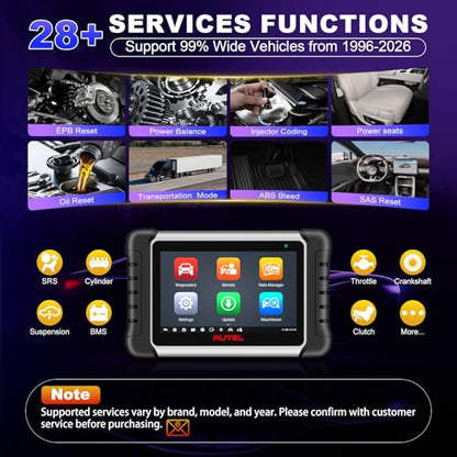 Autel Obd2 Scanner Diagnostic Tool MaxiCOM MK808Z: 2026 Bidirectional Scan Tool, 28+ Service, Active Tests Scanner for Car, All System OBD2 Diagnostics Car Scanner for DIY, Mechanic and Small Shops - style: MK808Z