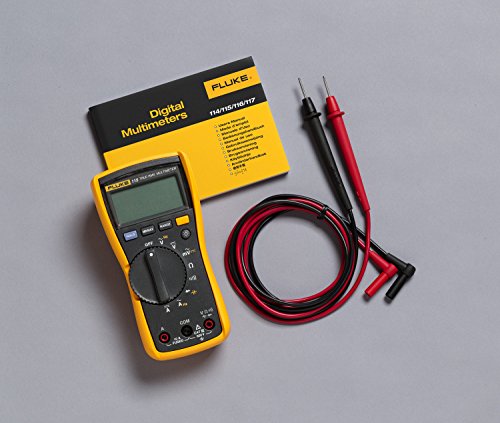 Fluke 115 Multimeter | True-RMS, 6000 Count Resolution, Field Service Technician, LED Backlight
