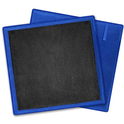 Clay Towel 2 Pack Auto Detailing - Fine Grade Microfiber Car Chamois Towel - DIY Detail Clay Bar Alternative - color: Blue, size: 2 Pack