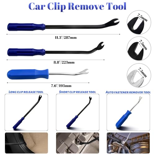 WMYCONGCONG 25 PCS Auto Trim Removal Tool Car Panel Dashboard Door Audio Trim Removal Tool Kit Auto Fastener Clip Removal Tools Hook and Pick Set for Car Audio Dash Door Panel Dashboard