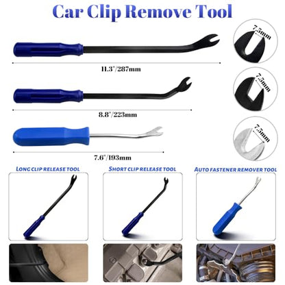 WMYCONGCONG 25 PCS Auto Trim Removal Tool Car Panel Dashboard Door Audio Trim Removal Tool Kit Auto Fastener Clip Removal Tools Hook and Pick Set for Car Audio Dash Door Panel Dashboard