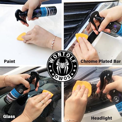 Wontolf Heavy Duty Car Clay Bar Auto Detailing Clay Luber Synthetic Lubricant Kit - Ceramic Coating Spray Ceramic Coating for Car - Maximum Gloss & Unsurpassed Slickness