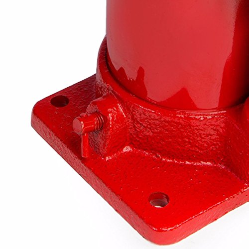 XtremepowerUS 8 Ton Hydraulic Long Ram Jack Replacement Engine Hoist Cylinder with Clevis Base, Heavy-Duty Welded Steel, Manual Pump Operation (8 Ton (Air Pump)) - size: 8 Ton (Air Pump)