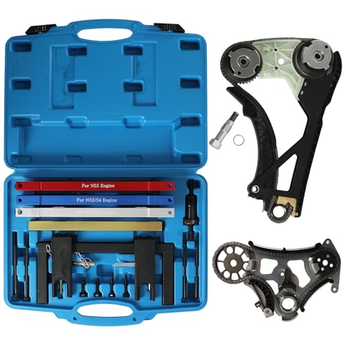 N51 N52 Timing Chain Kit with VVT Gear Timing Tool 11367583208 11367583207 | Fit for N51 N52 N55 S55 Engine Fit For BMW 320i 328i 330i 335i X1 X3 X4 X5 X6 Z4 3.0L 2.5L 2.0L 2006-2017