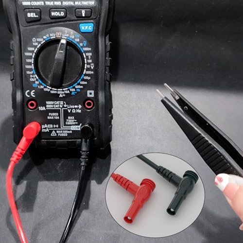 Goupchn Multimeter Test Leads Kit 21PCS Digital Electrical Testing | Probes Set with Alligator Clips, SMD IC Test Hook Clips, Test Tweezer, Replaceable Precision Sharp Probes - style: 21PCS