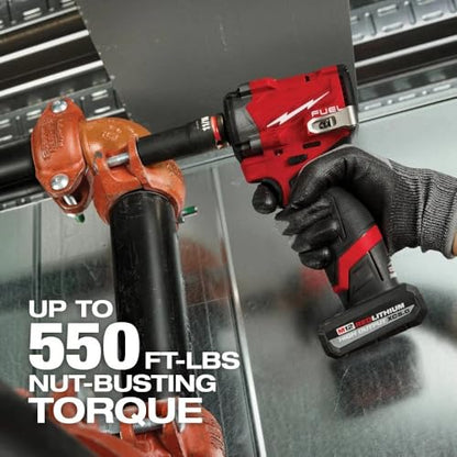 2563P-20 for Milwaukee M12 FUEL 1/2" Impact Wrench w/Pin Detent Length 4.9 in Width 2.4 in Height 7.2 in - NEW